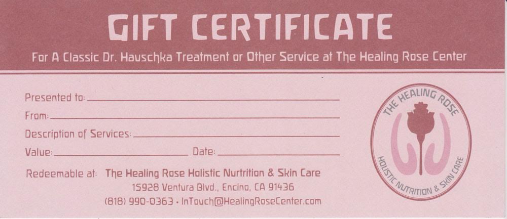 HR GIFT CERTIFICATE SMALL